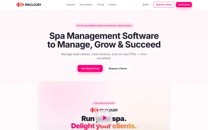 Spacloudy — A B2B SaaS for spa, hammam and salon management that I designed and built entirely solo — including a Claude-powered assistant that handles bookings in Arabic, French and English.