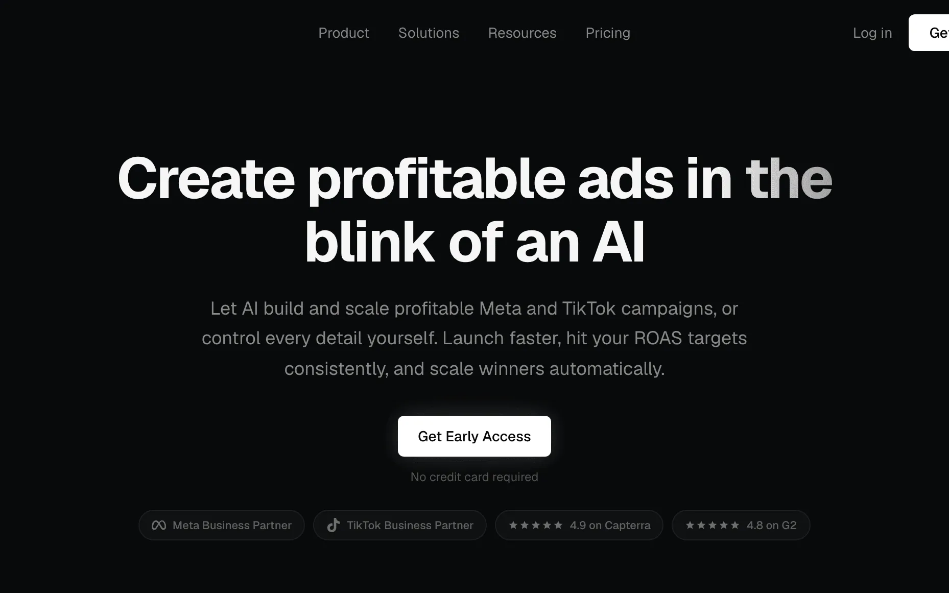 Scalify v3 — An AI-powered Facebook and Google Ads automation platform where a Claude-based agent creates campaigns, generates creatives and reads analytics through plain language.